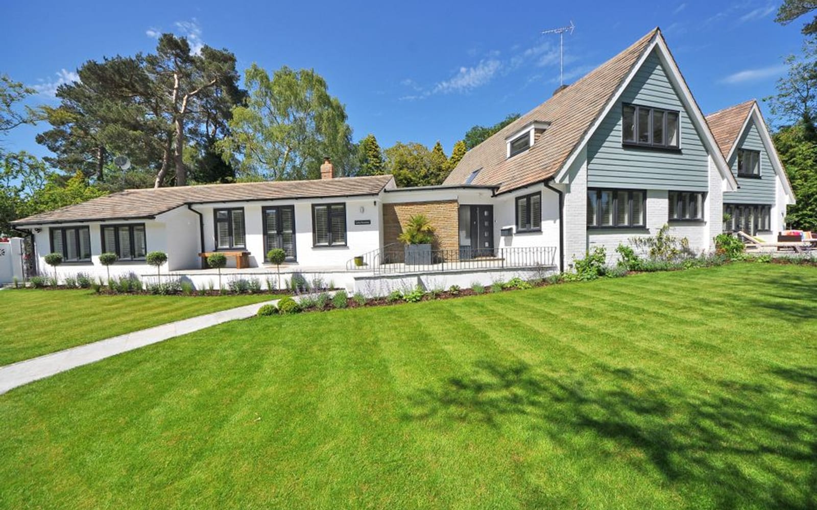 Freshly mowed lawn